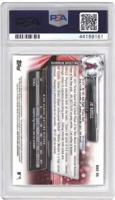 Graded 2017 Bowman Draft Jo Adell #BDC95 Chrome Batting Baseball PSA 10 Card