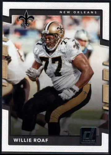 Willie Roaf football card 2017 Donruss #101 original gloss Simply Sandoval collectible