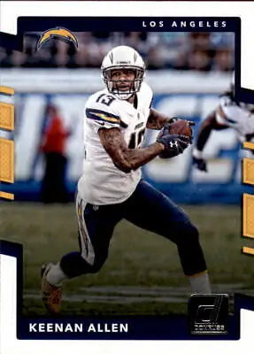 Keenan Allen 2017 Donruss football card featuring Los Angeles Chargers star player