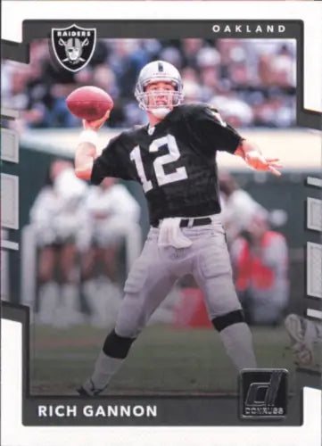 Rich Gannon Oakland Raiders NFL football card from 2017 Donruss #184 in NM-MT condition