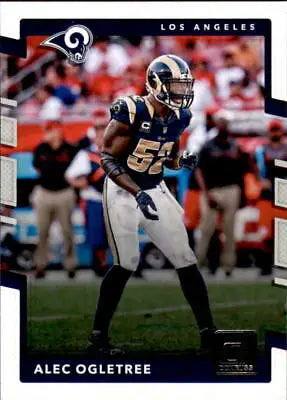 Alec Ogletree in uniform on 2017 Donruss Los Angeles Rams NFL Football Card