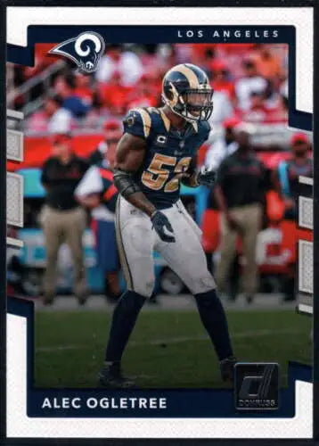 Alec Ogletree football card from 2017 Donruss #224 with original gloss for collectors