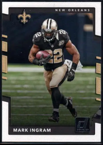 Mark Ingram 2017 Donruss #80 football card with original gloss, NM-MT condition