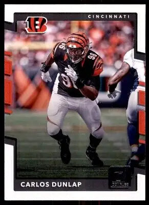 Carlos Dunlap 2017 Donruss Cincinnati Bengals football card with text-align center design