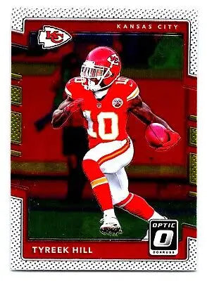 Tyreek Hill 2017 Donruss Optic #85 football card for flat rate shipping options