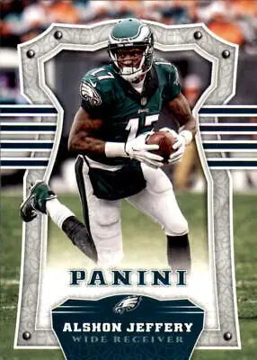 Football card featuring Alshon Jeffery of the Philadelphia Eagles in NM-MT condition