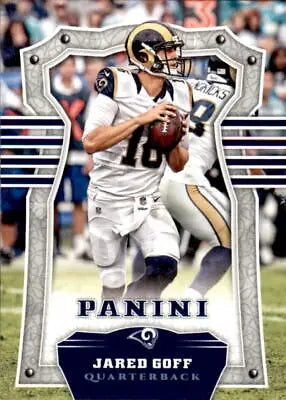 Jared Goff 2017 Panini NFL Football Card for Los Angeles Rams collectors