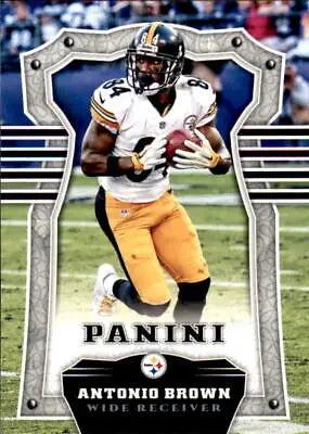 Antonio Brown Pittsburgh Steelers football card from the 2017 Panini collection