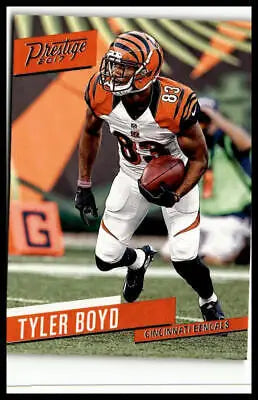 Tyler Boyd football card from 2017 Panini Prestige featuring Cincinnati Bengals star