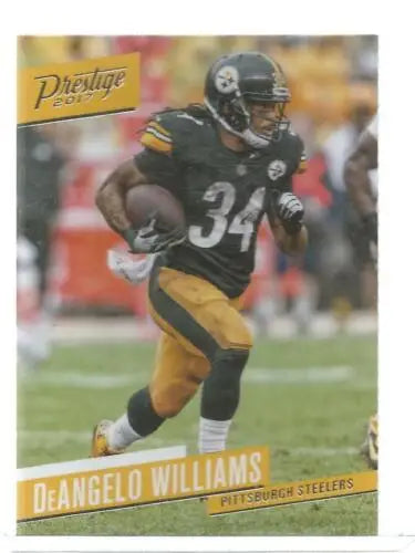 2017 Panini Prestige DeAngelo Williams football card with original gloss, NM-MT condition