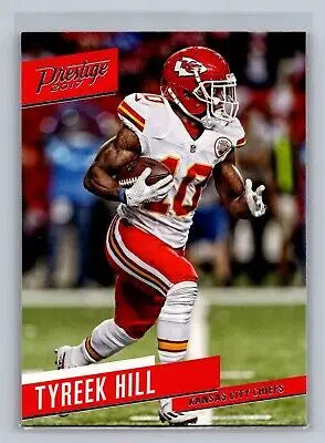 Tyreek Hill football card from 2017 Panini Prestige #32 in mint condition