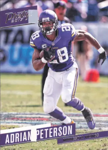 Adrian Peterson Minnesota Vikings football card 2017 Prestige #129 NM-MT collectible