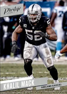 Khalil Mack Oakland Raiders NFL football card 2017 Prestige #31 in NM-MT condition