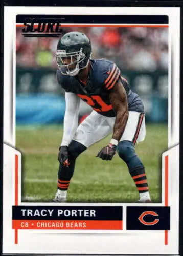 2017 Score #319 Tracy Porter NM-MT Bears football trading card with original gloss