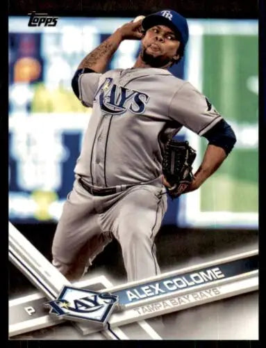 Alex Colome baseball card from 2017 Topps #156 featuring original gloss finish