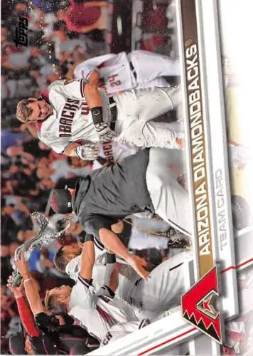 Arizona Diamondbacks team card from 2017 Topps #320 with original gloss features Simply Sandoval