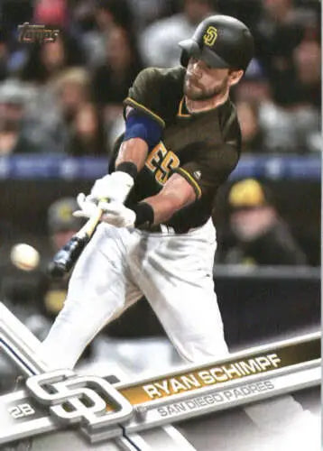 2017 Topps #372 Ryan Schimpf NM-MT Padres baseball card with original gloss finish