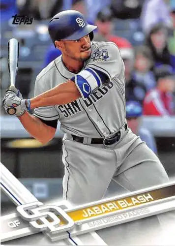 Jabari Blash 2017 Topps #530 baseball card with original gloss for Padres fans