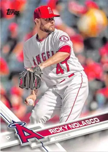 2017 Topps #561 Ricky Nolasco NM-MT Angels card with original gloss features