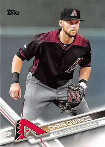 2017 Topps #575 Chris Owings Baseball Card with original gloss, Diamondbacks ID:6504