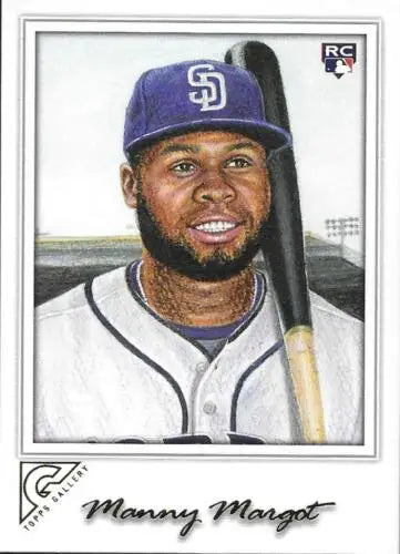 Manny Margot baseball card from 2017 Topps Gallery featuring original gloss finish