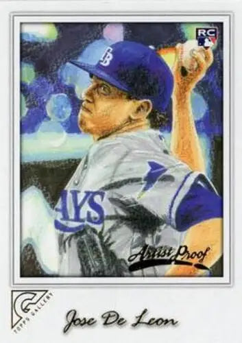 Jose De Leon 2017 Topps Gallery Artist Proof baseball card with original gloss finish