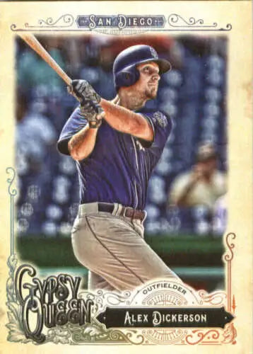 2017 Topps Gypsy Queen #205 Alex Dickerson baseball card with original gloss Padres