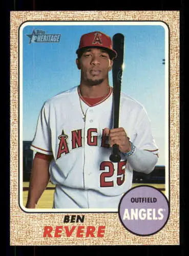 Ben Revere Baseball Card from 2017 Topps Heritage High Numbers with original gloss