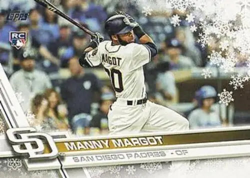 2017 Topps Holiday HMW105 Manny Margot baseball card in original gloss condition