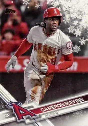 2017 Topps Holiday Cameron Maybin baseball card NM-MT with original gloss for collectors