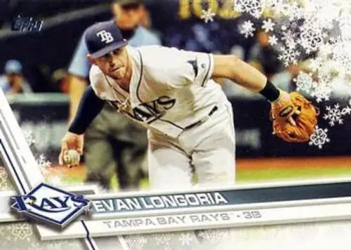 2017 Topps Holiday HMW149 Evan Longoria baseball card in original gloss condition