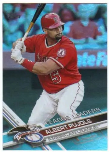 Albert Pujols 2017 Topps Rainbow Foil #322 baseball card with original gloss finish