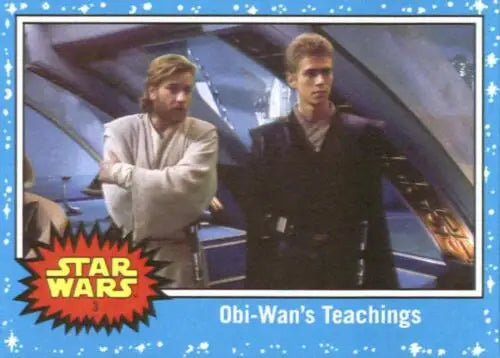 Topps Star Wars Journey trading card featuring Obi-Wan’s Teachings with original gloss