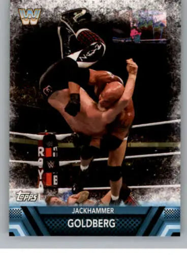 Goldberg wrestling card from 2017 Topps Forever Finishers and Signature Moves collection