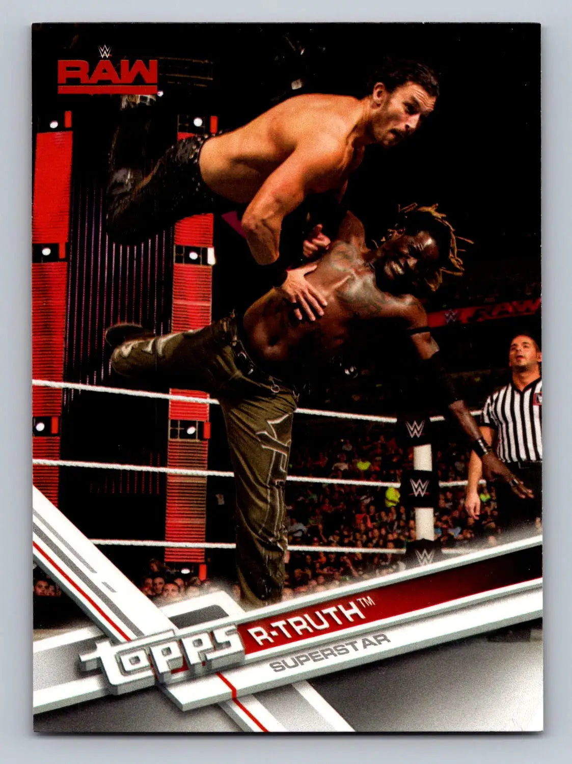 Topps R-Truth Superstar wrestling card from 2017 Topps WWE series