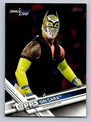 Sin Cara wrestling card from 2017 Topps WWE #161 featuring the masked luchador