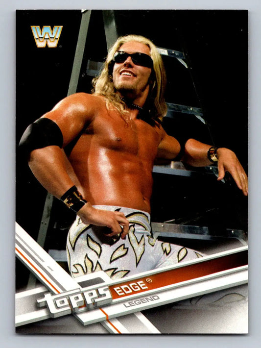 2017 Topps WWE #187 Edge wrestling card featuring the iconic superstar Edge