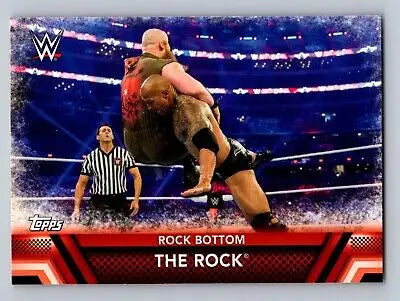 Wrestling trading card 2017 Topps WWE #F-7 The Rock Finishers Moves collectible item