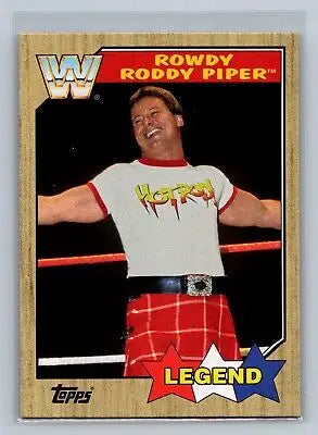 Rowdy Roddy Piper wrestling card from 2017 Topps WWE Heritage #91 series