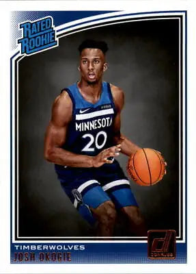 Josh Okogie Rookie Card 2018-19 Donruss #194 Minnesota Timberwolves Basketball NM-MT