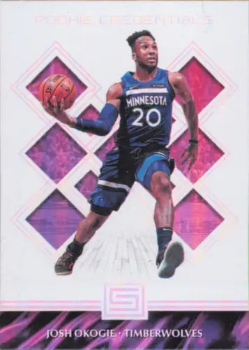 Josh Okogie 2018-19 Panini Status Rookie Credentials basketball card NM-MT