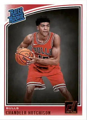 Chandler Hutchison Rookie Card from 2018-19 Donruss #166 featuring Chicago Bulls