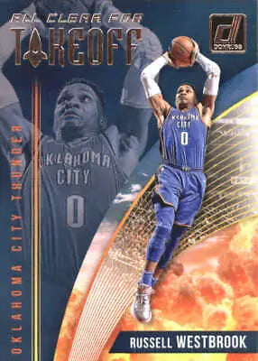 2018-19 Donruss All Clear for Takeoff Russell Westbrook OKC Thunder basketball card