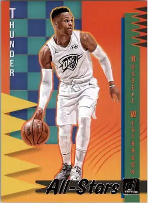 Russell Westbrook 2018-19 Donruss All-Stars card Oklahoma City Thunder NM-MT