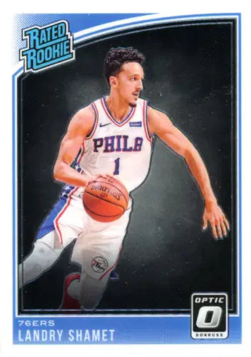 2018-19 Donruss Optic #158 Landry Shamet Rookie Card Philadelphia 76ers NM-MT