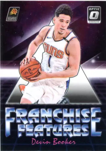 Devin Booker basketball card from Donruss Optic Franchise Features for collectors