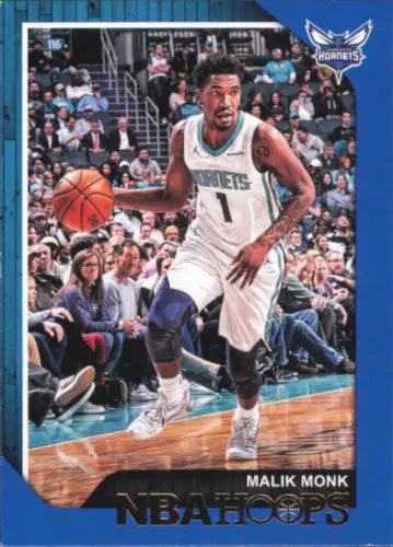 Malik Monk 2018-19 Hoops Blue #159 Charlotte Hornets Basketball Card NBA NM