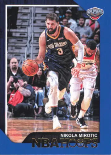 Nikola Mirotic 2018-19 Hoops Blue #201 New Orleans Pelicans Basketball Card