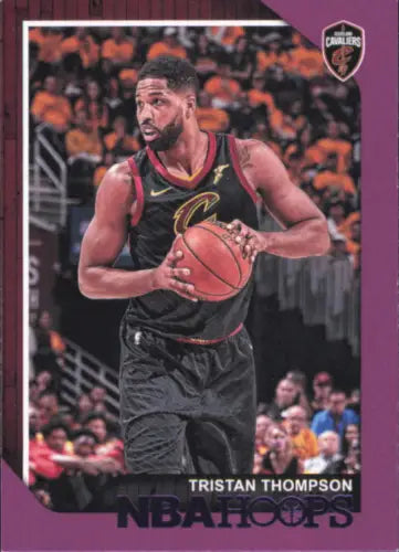 Tristan Thompson 2018-19 Hoops Purple #132 Cleveland Cavaliers Basketball Card