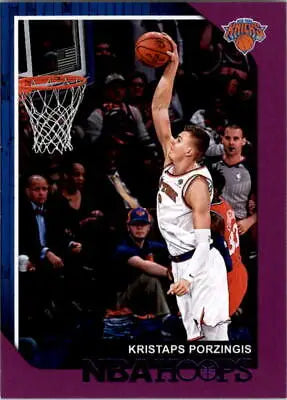 2018-19 Hoops Purple Kristaps Porzingis New York Knicks Basketball Card NM